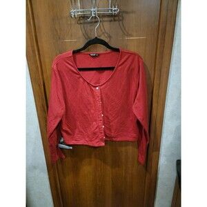 Shein  Button Crop Sweater top Sz 2XL